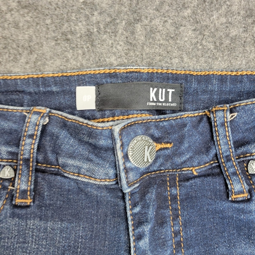 Kut From The Kloth Jeans Womens Pettie 0 Blue Denim Stretch Y2K Diana Skinny Leg - Picture 10 of 11